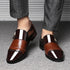 Elegant Formal Oxfords for Men - Classic Slip-On Wedding and Office Dress Shoes with Pointed Toe Design and Rubber Outsole